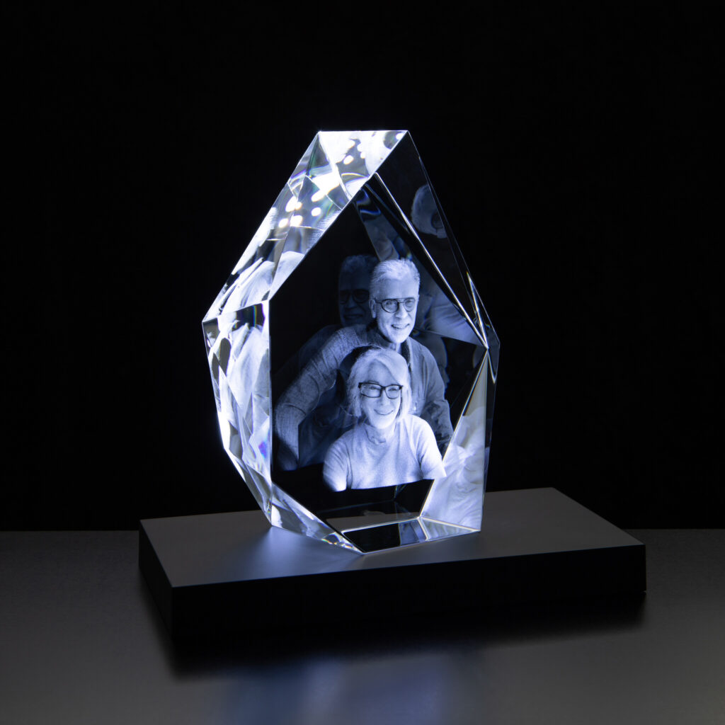 40 17cm optical crystal facet iceberg award 1